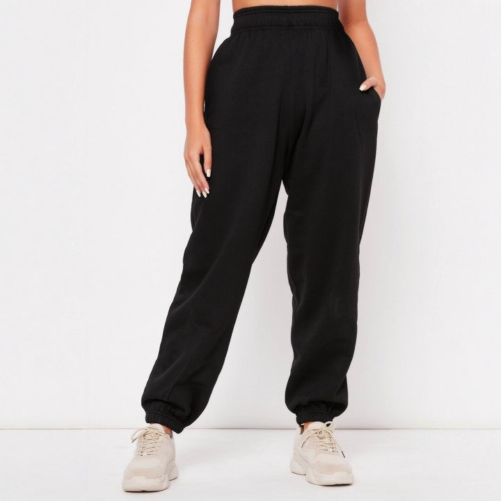 Kvindernes komfortable sweatpants med elastisk talje og manchetter Skovae