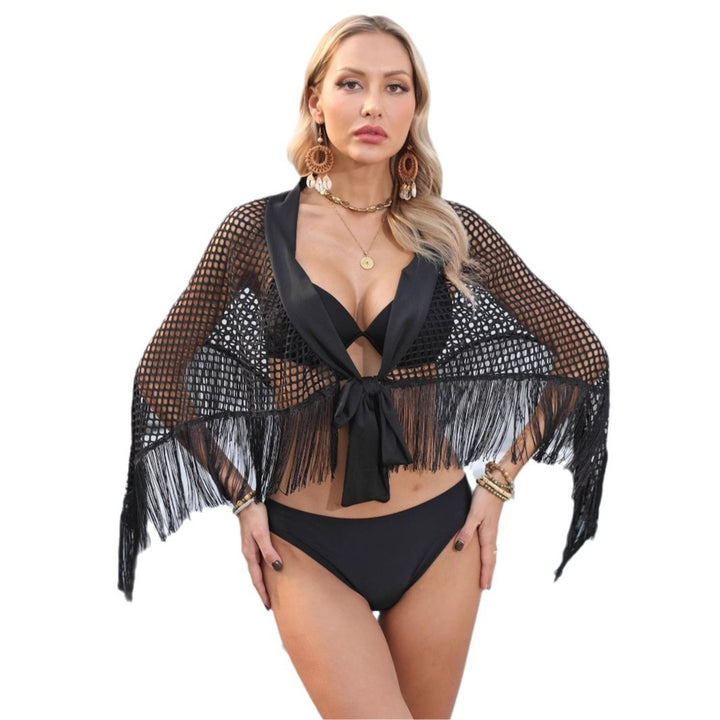 Femme Fransen Net Strandnederdel Stilla