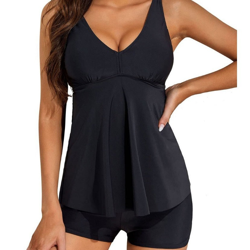Dame Tankini-outfit med moderigtigt snit og blomsterdesign Stilla