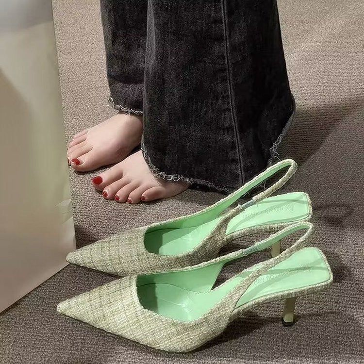 Dame Slingback-pumper med elegant spids design og komfortabel hæl Stilla