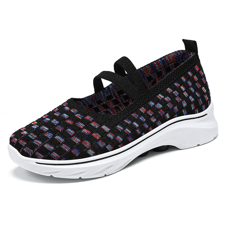 Dame Behagelige Slip-On Sportsko med elastiske stropper og åndbart overmateriale Stilla
