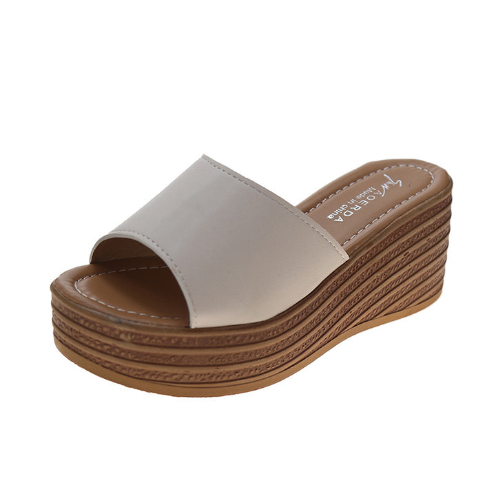 Dame Wedge-sandaler med moderigtigt overmateriale og skridsikker sål Stilla