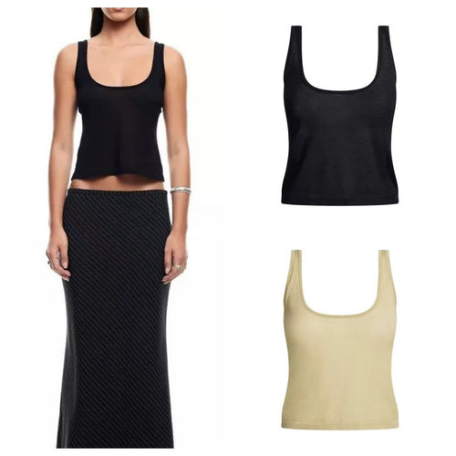 Dame Scoop Hals Basis Tanktop Stilla