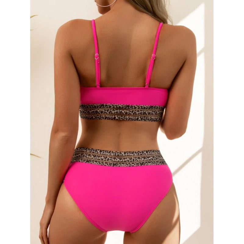 Dame Sporty bikini med stilfulde mønstre og høj talje Stilla