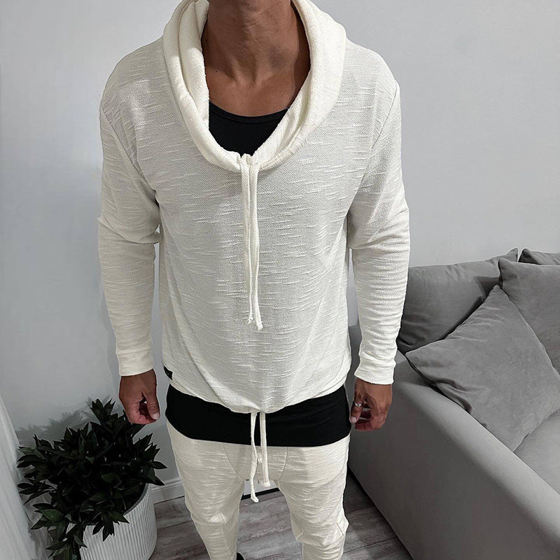 Herrer afslappet hoodie med overdimensioneret størrelse og kengurulomme Stilla