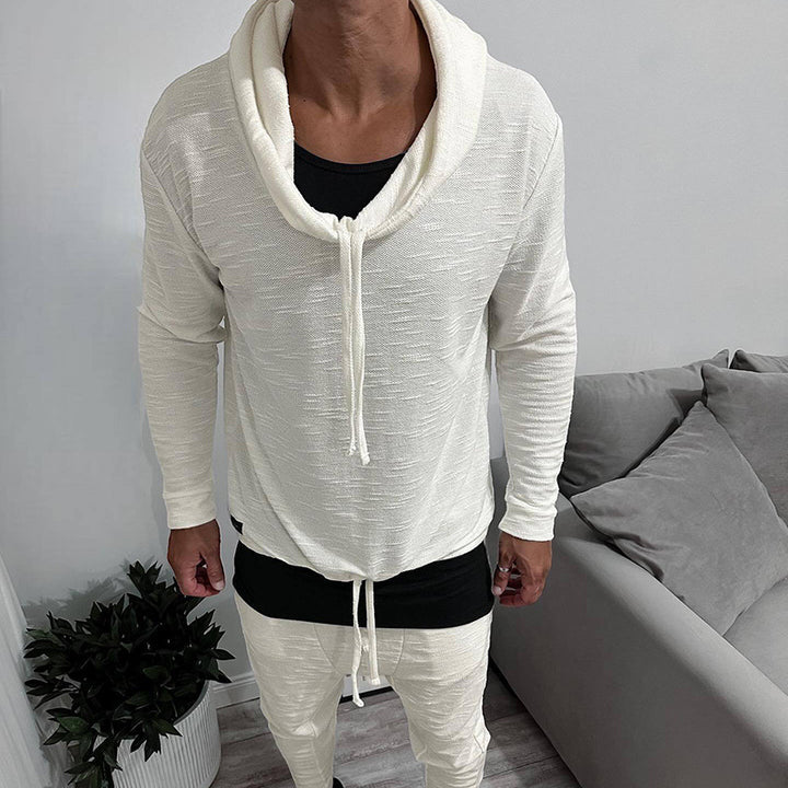 Herrer afslappet hoodie med overdimensioneret størrelse og kengurulomme Stilla