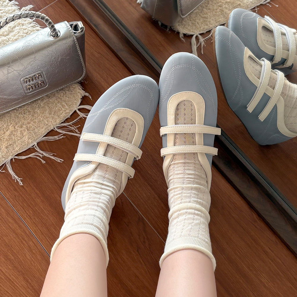 Dame Ballerinas med justerbar rem Stilla