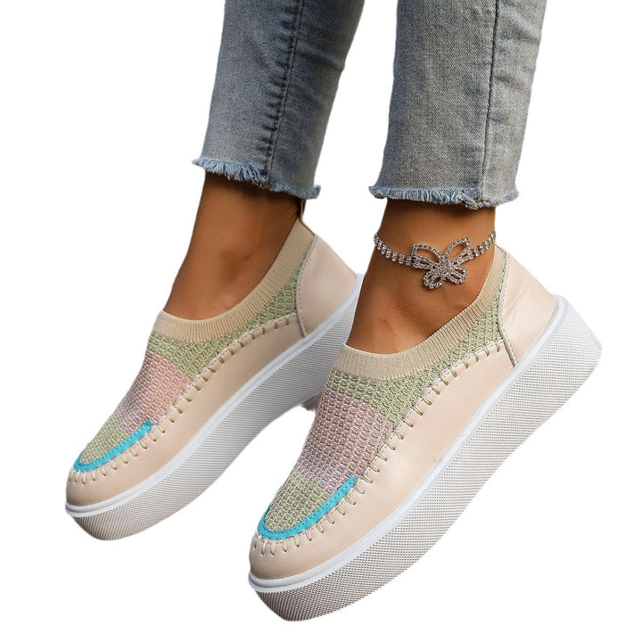 Dame Modische Slip-On Sneakers i Leopardmønster Stilla