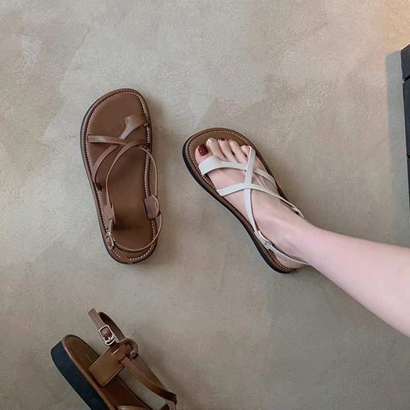 Dame Riemchen Slide Sandaler med justerbar spænde Stilla