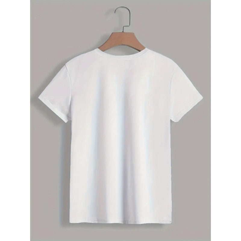 Dame T-Shirt med kreativt akku-design og humoristisk udsagn Stilla