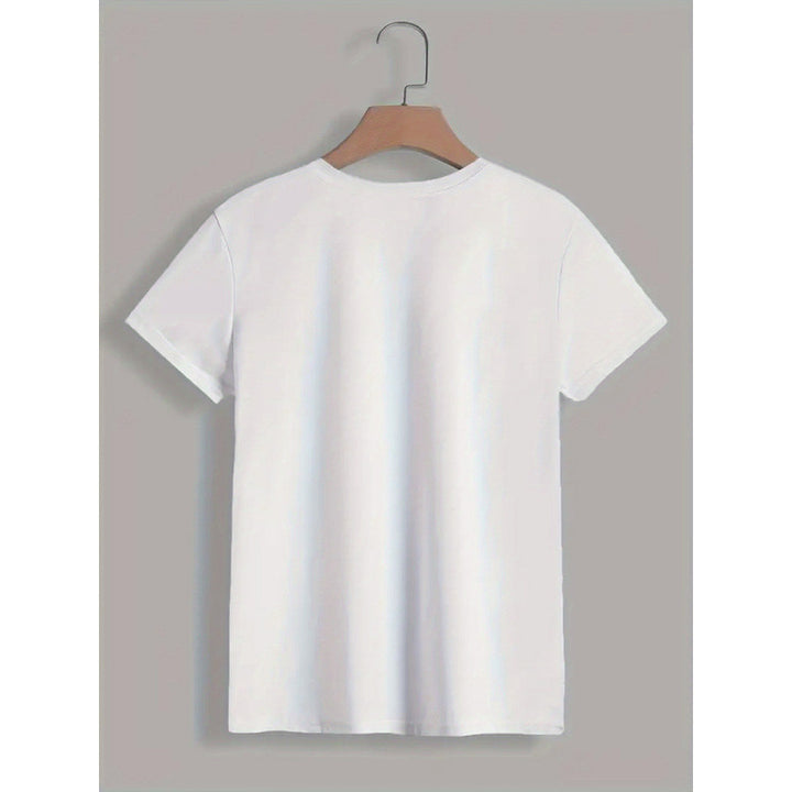 Dame T-Shirt med kreativt akku-design og humoristisk udsagn Stilla