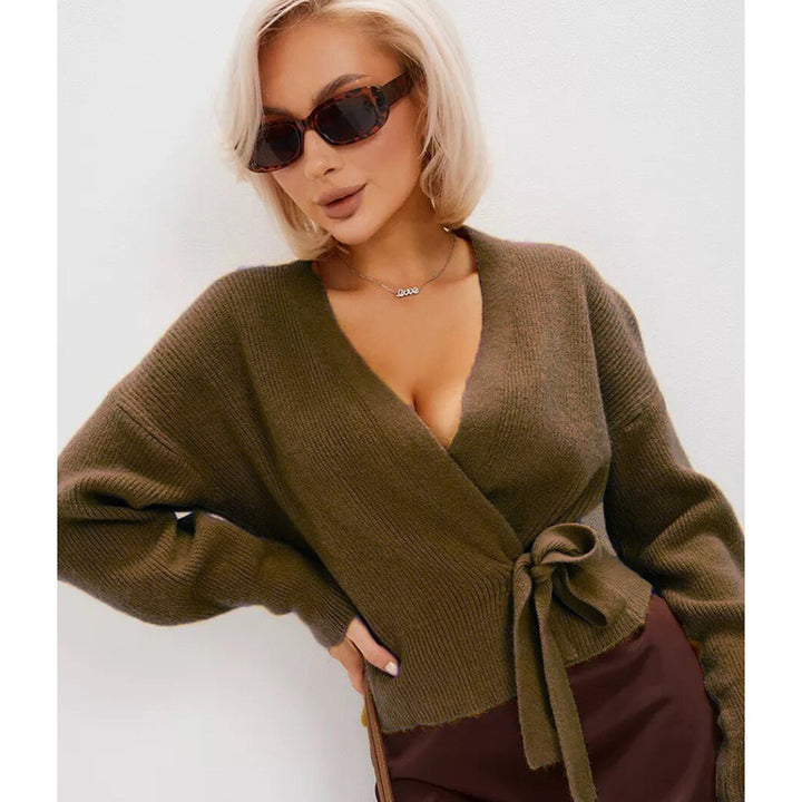 Femme Wrap Front Strikjakke Stilla