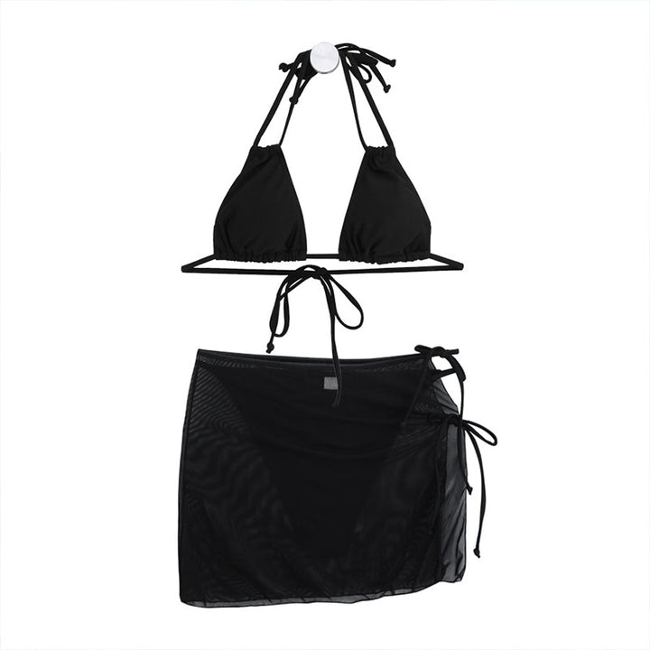 Dame Triangel-Bikini-Sæt med elegant overdel og justerbare stropper Stilla