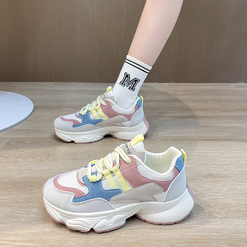 Dame Sporty Chunky Sneakers med innovativ dæmpning og åndbart mesh-overflade Stilla