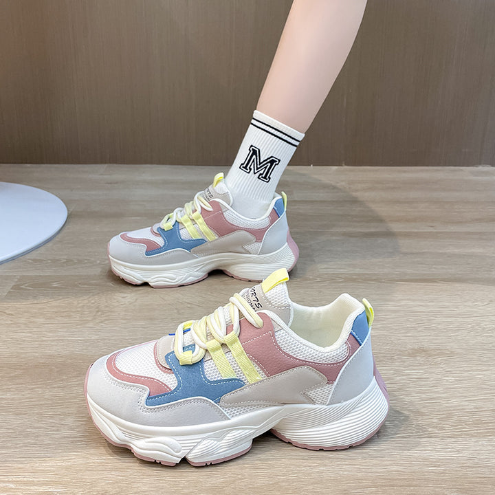 Dame Sporty Chunky Sneakers med innovativ dæmpning og åndbart mesh-overflade Stilla