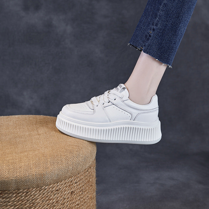 Dame Trendy Platform Sneakers med hævet sål Stilla