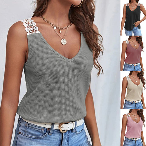Dame Spids V-Udskæring Tanktop Stilla