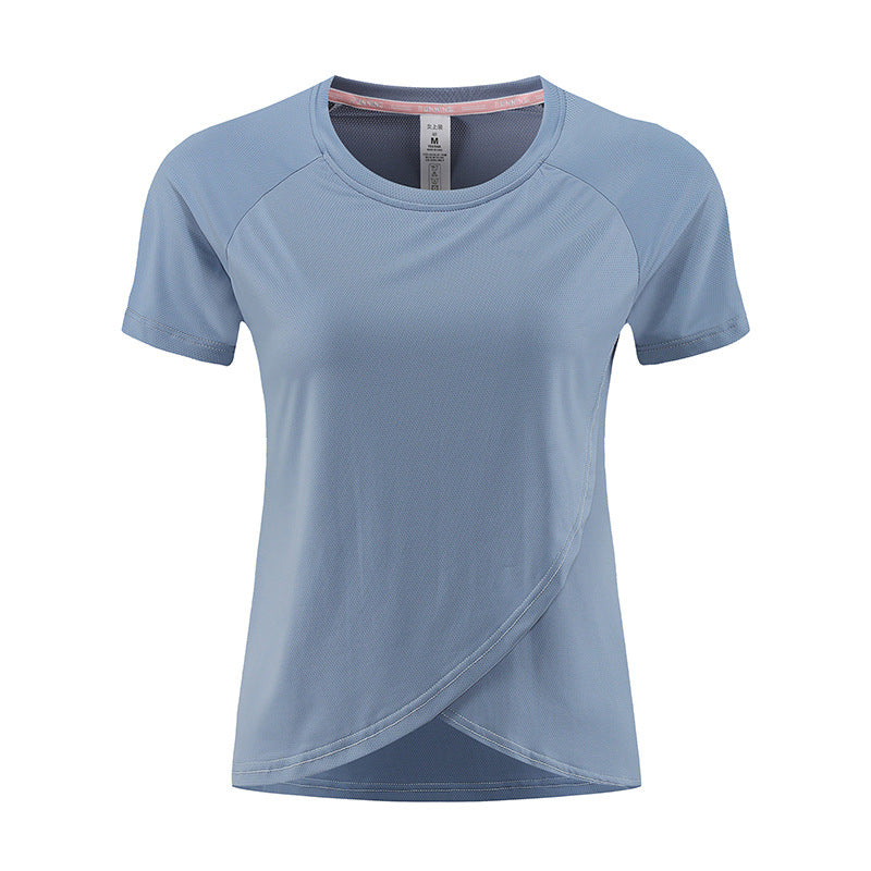 Dame Sporty funktionelt T-shirt med hurtigtørrende materiale og ergonomisk snit Stilla