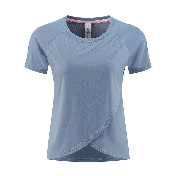 Dame Sporty funktionelt T-shirt med hurtigtørrende materiale og ergonomisk snit Stilla