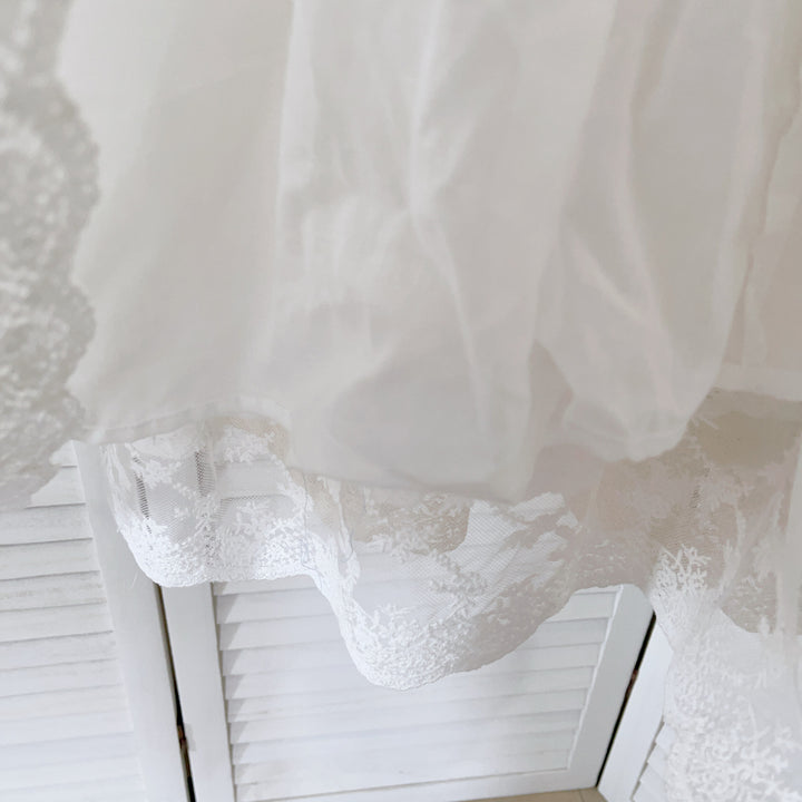 Femme Elegant Spids Afslutning Midi Nederdel Stilla