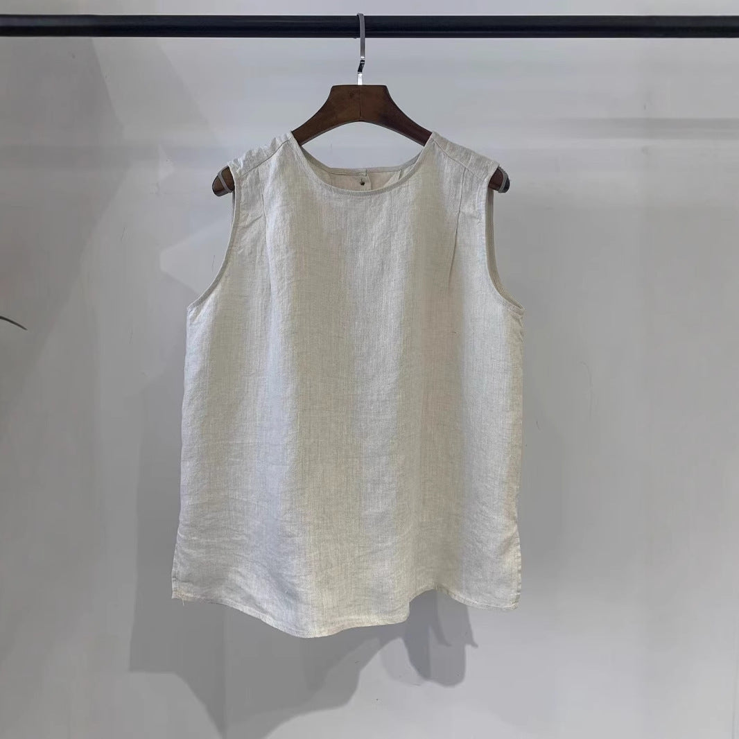 Femme Let linned ærmeløst top Stilla