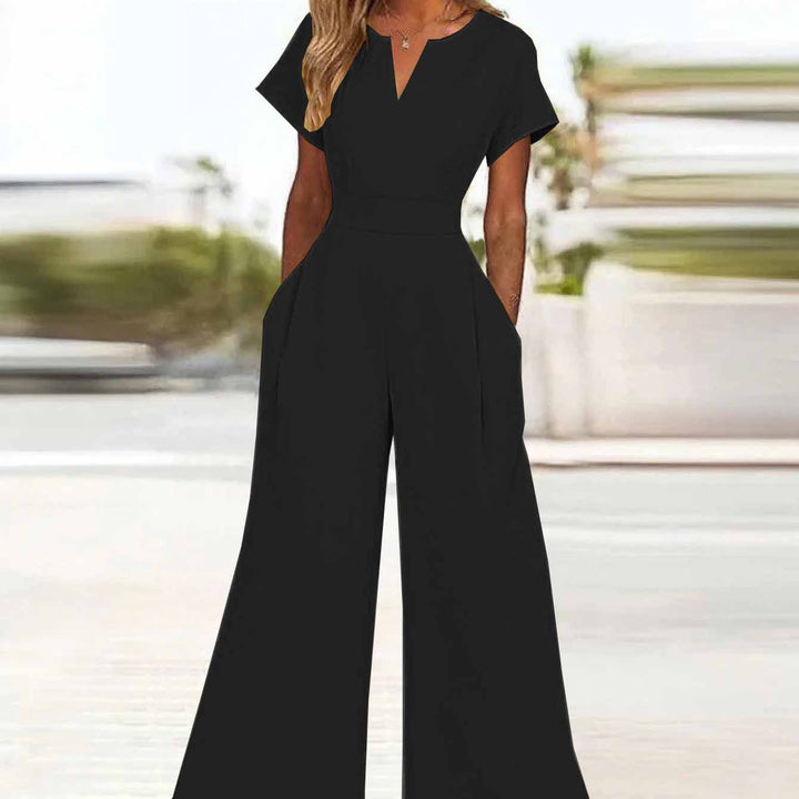 Dame bredbenet jumpsuit Stilla