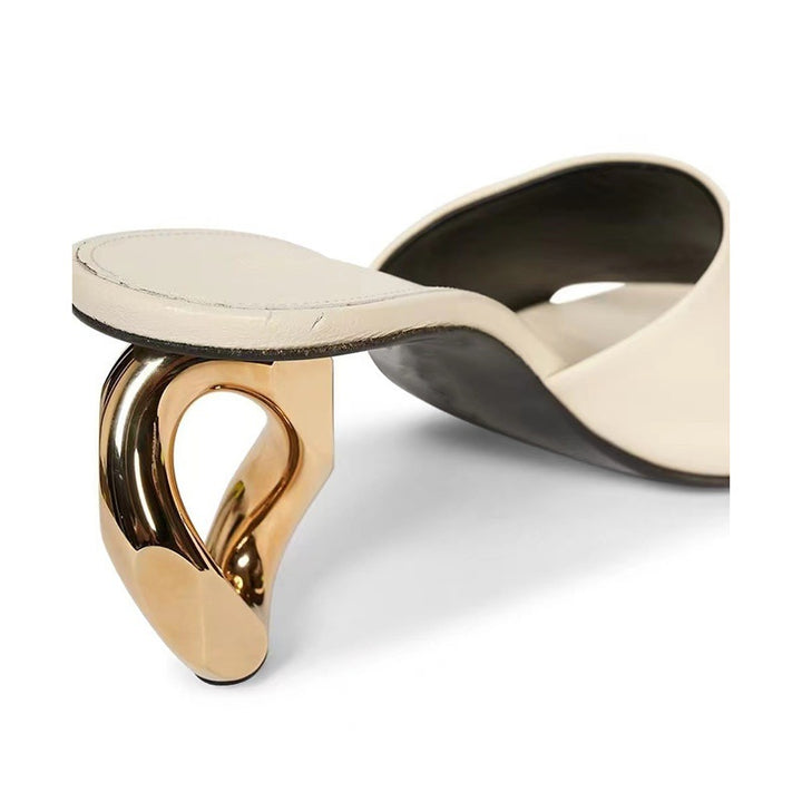 Femme Modern Minimalistisk Åben-Tå Skridsikker-Sandaler Stilla