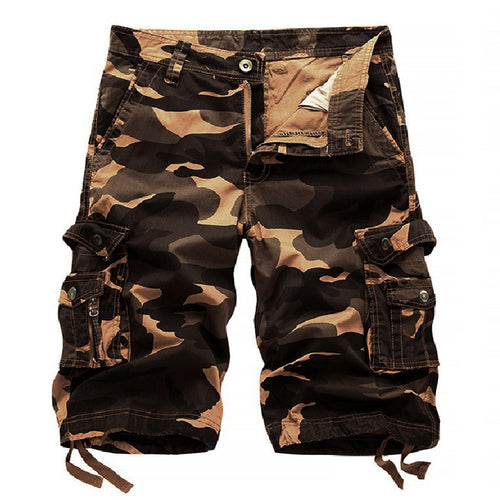 Herrer cargo shorts med multifunktionslomme-design Stilla