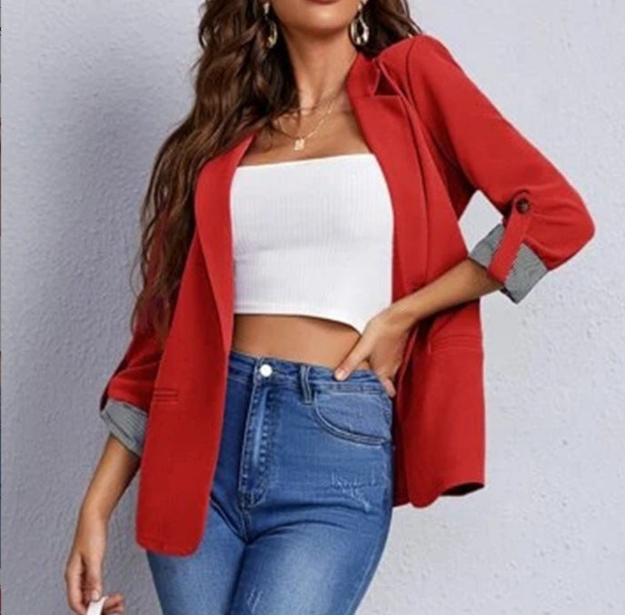 Dame elegant business-blazer med moderne snit Stilla