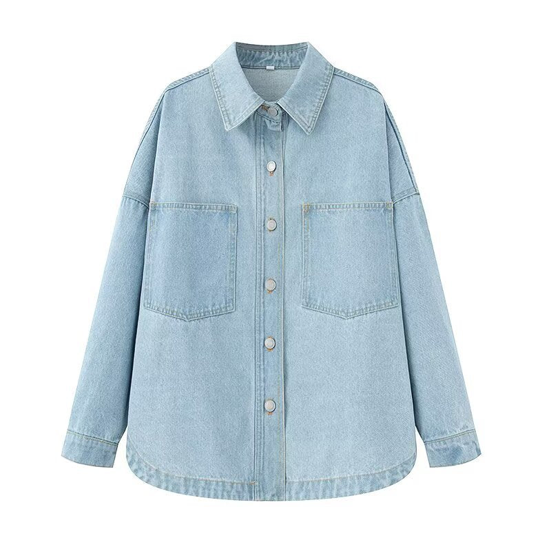 Femme Oversized Denim Utility Jakke Stilla