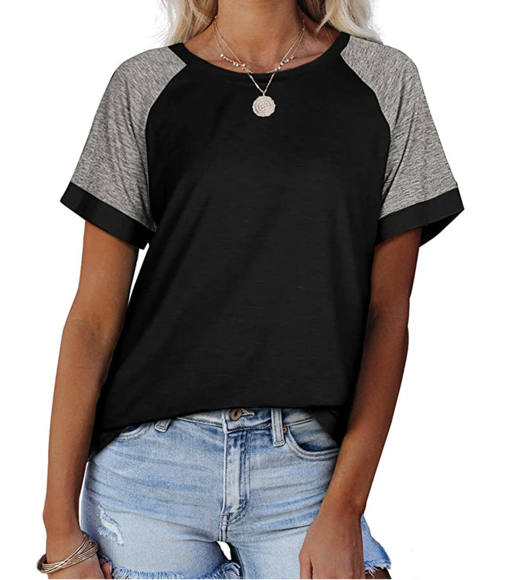 Dame Sporty fritids-T-shirt med stilfulde raglanærmer Stilla