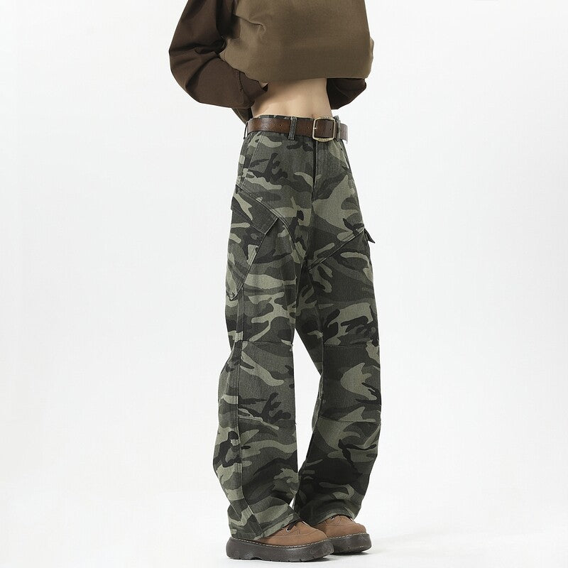 Dame Casual Løse Camo-Bukser Stilla