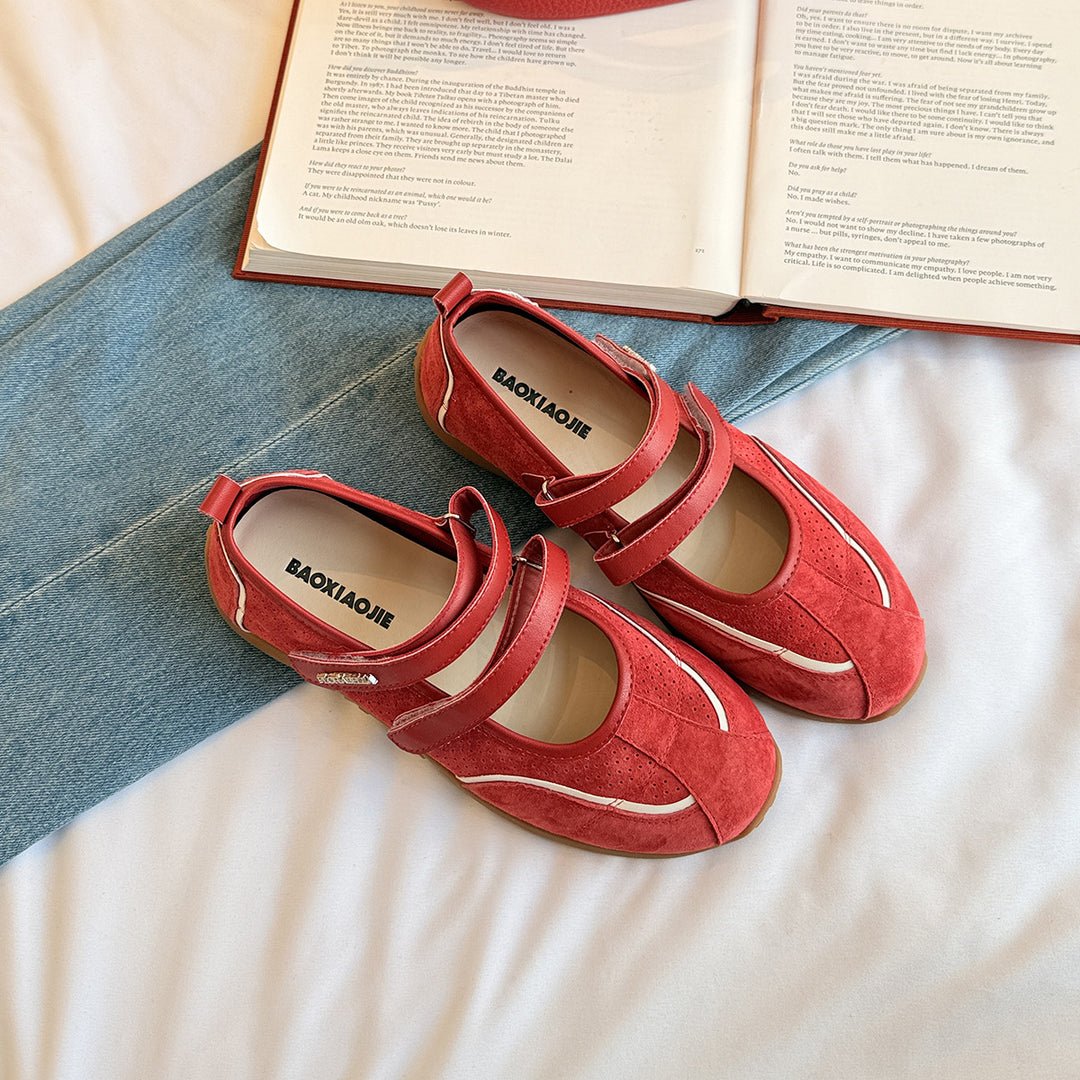 Dame Slip-On Komfort Ballerinas med stilfuldt remdesign Stilla