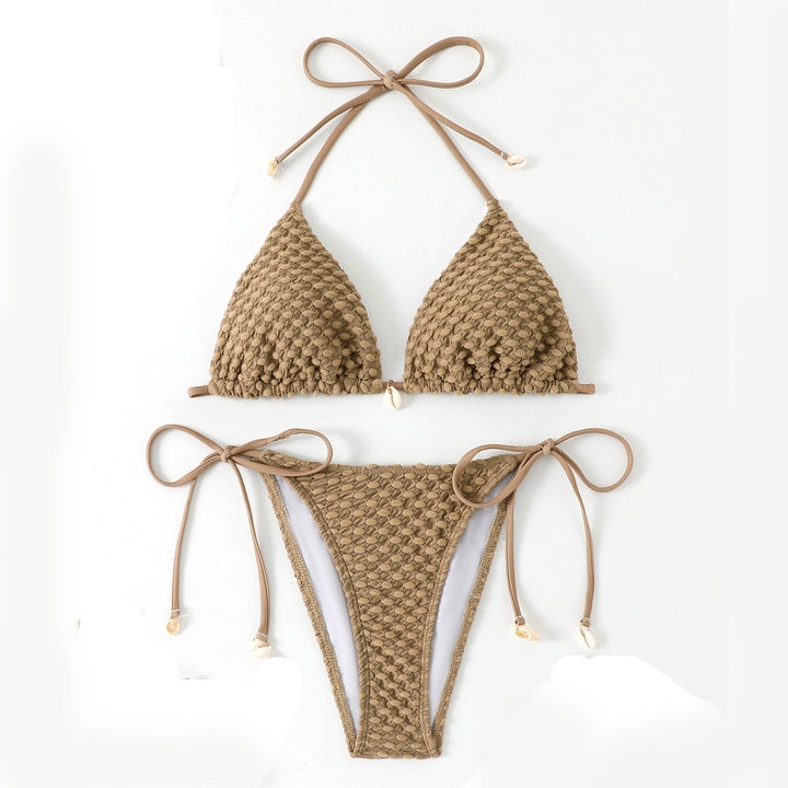 Dame Triangel-Bikini med håndlavet hækle mønster Stilla