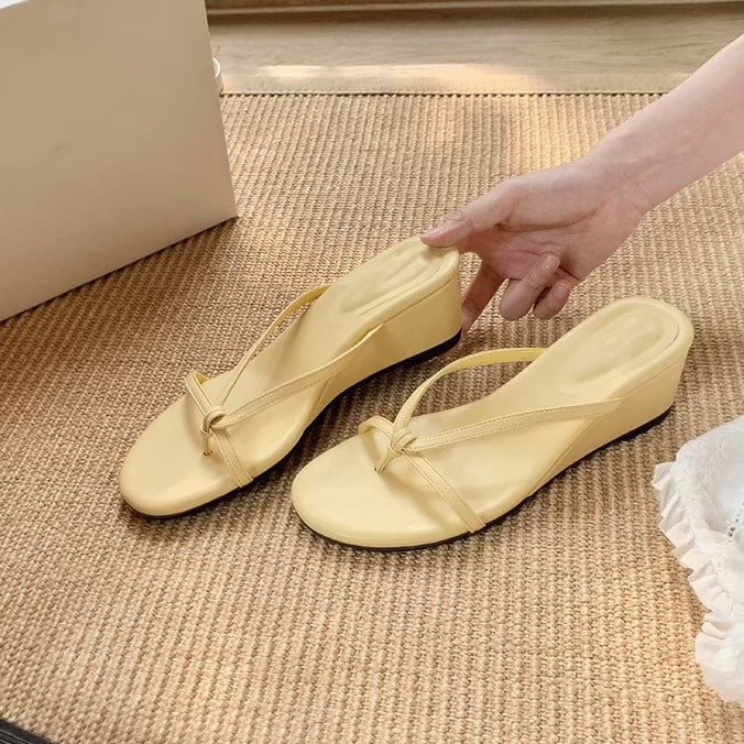 Dame Stilfulde Wedge Flip Flops Stilla