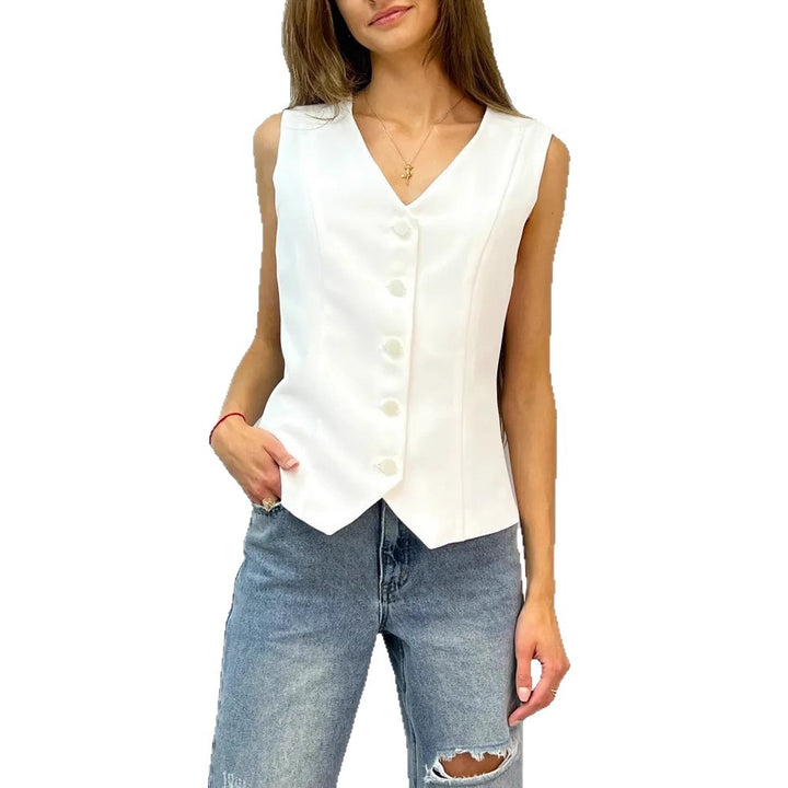 Dame skræddersyet blazer med ruffle-detaljer og transparente ærmer Stilla