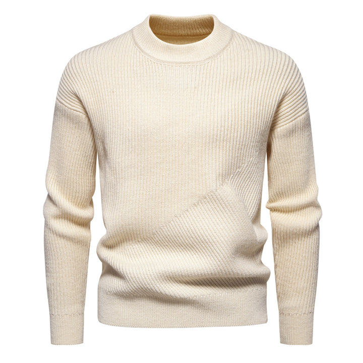 Herrer Struktureret Ribkrave Pullover Stilla