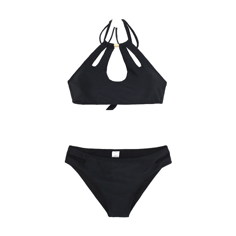 Dame Bikini med forførende cut-outs og elegant halterneck Stilla
