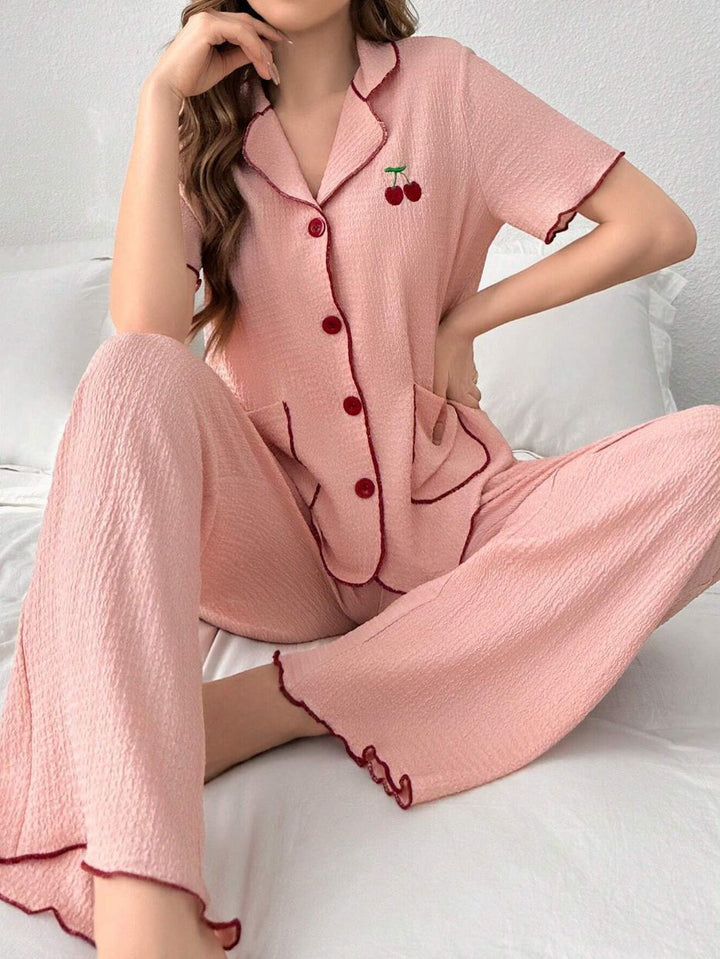 Femme Relaxed Fit Korte Ærmer Pyjamasæt Stilla