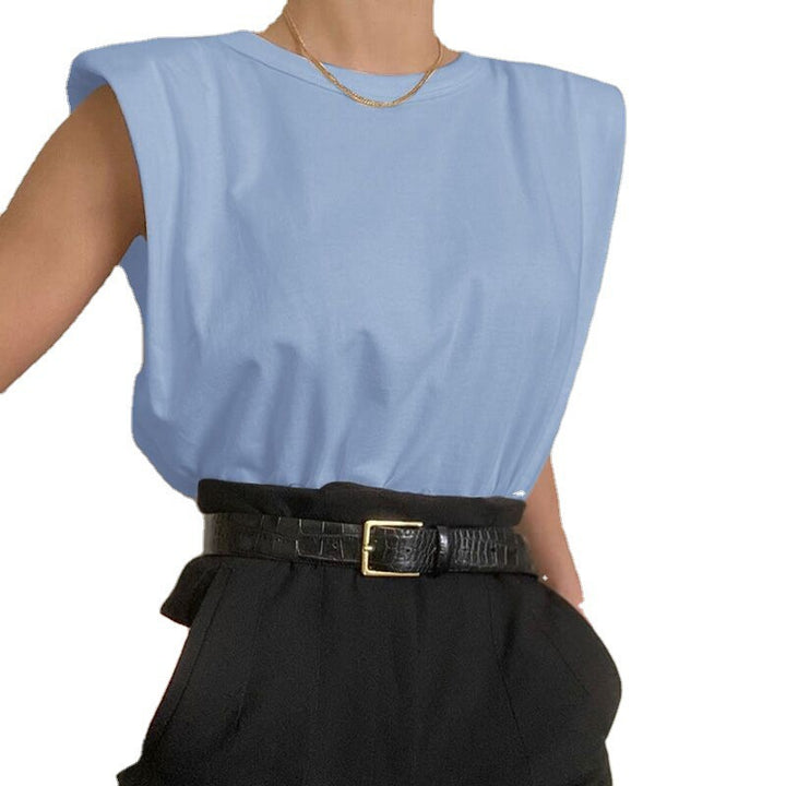 Damer Oversize T-shirt med skulderpuder Stilla
