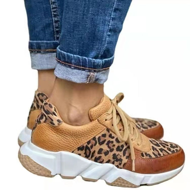 Dame Trendy Leopardmønster Løbesko Stilla
