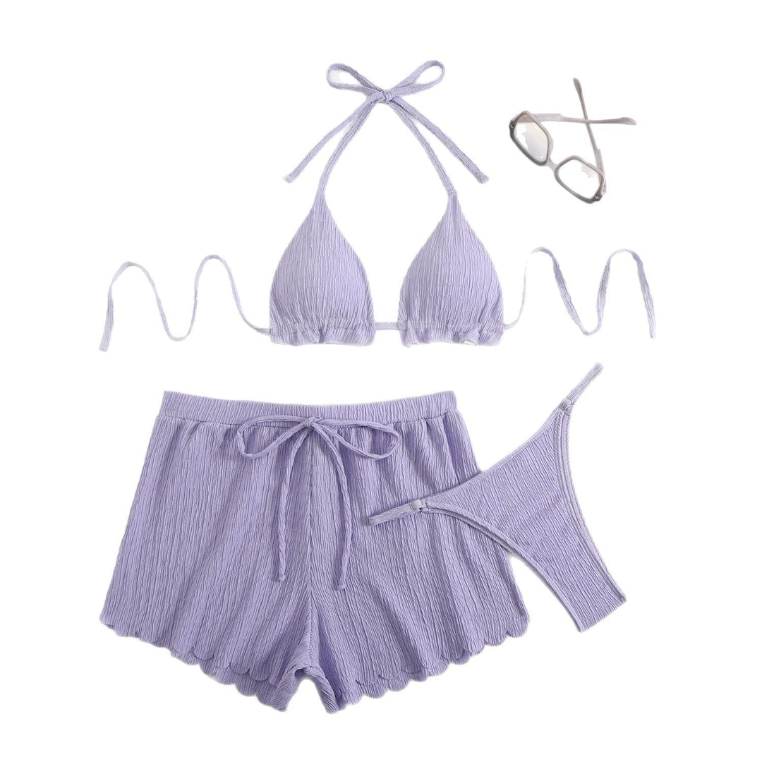 Dame bikini-sæt med justerbar top og løse shorts Stilla
