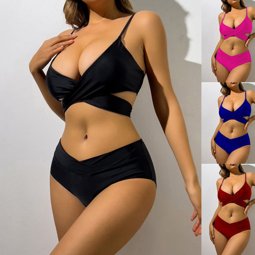 Femme Højtaljede Vikkel-Bikini-Sæt Stilla