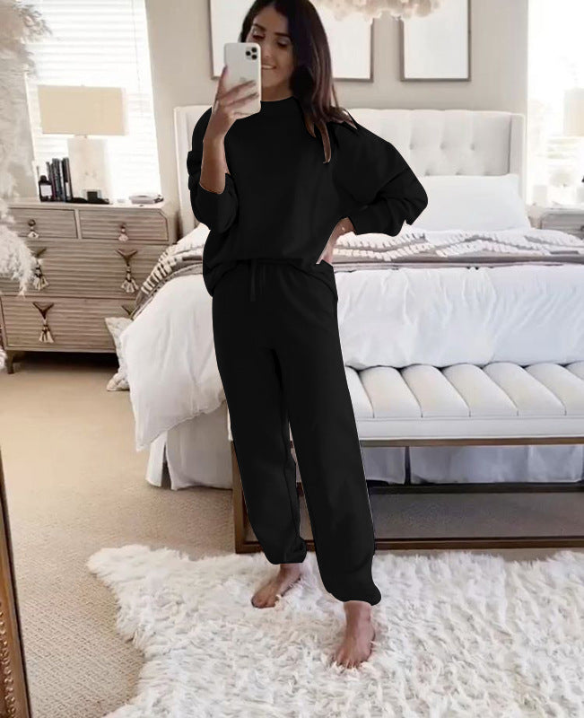 Damer afslappet Sofa-outfit med oversized sweater og behagelige joggingbukser Stilla