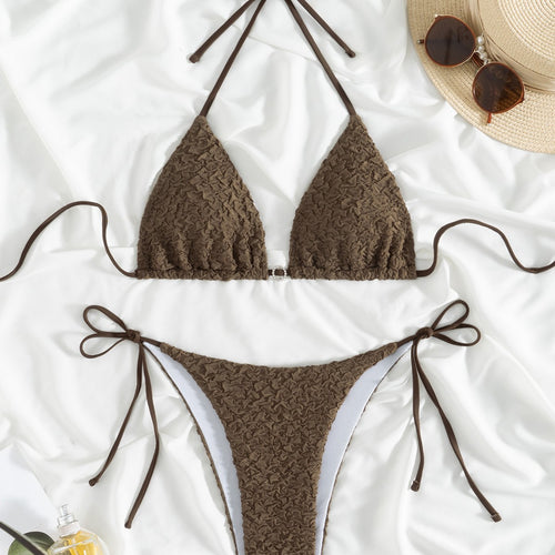Dame Triangle Bikini Sæt med justerbare stropper Stilla1750243343