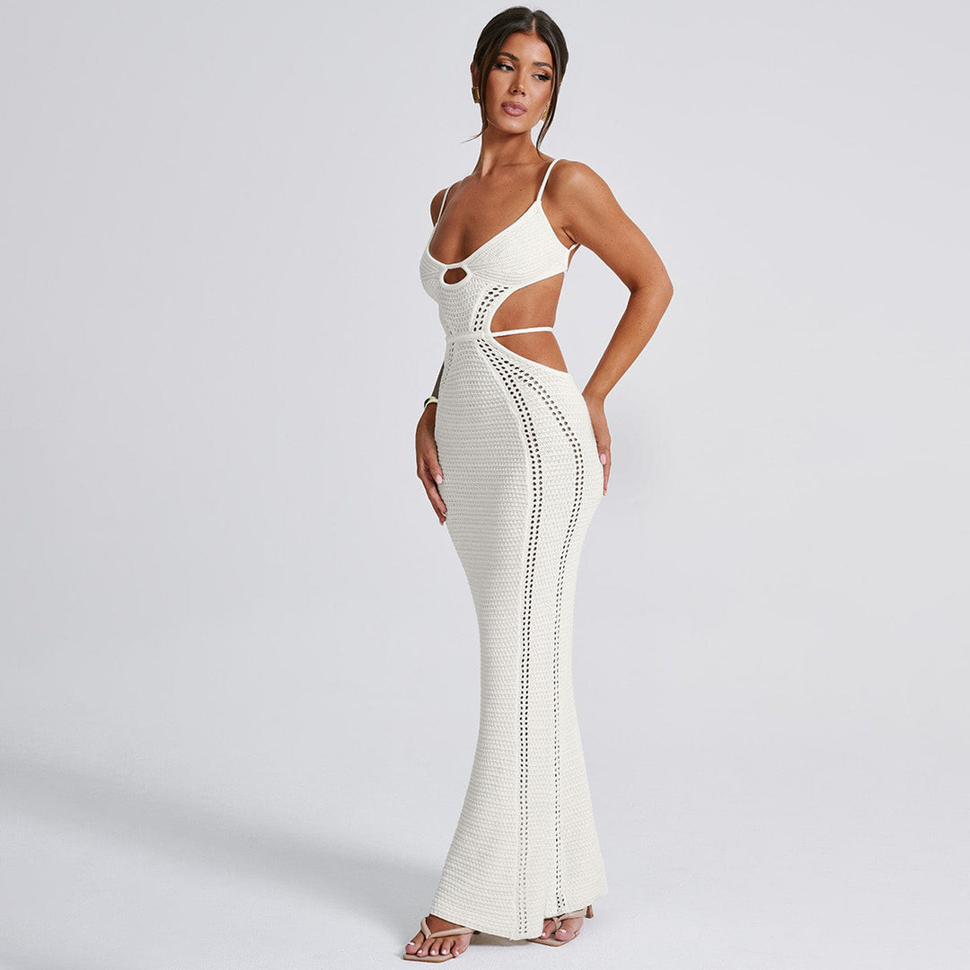 Dame Maxikjole med raffineret Cut-Out design Stilla