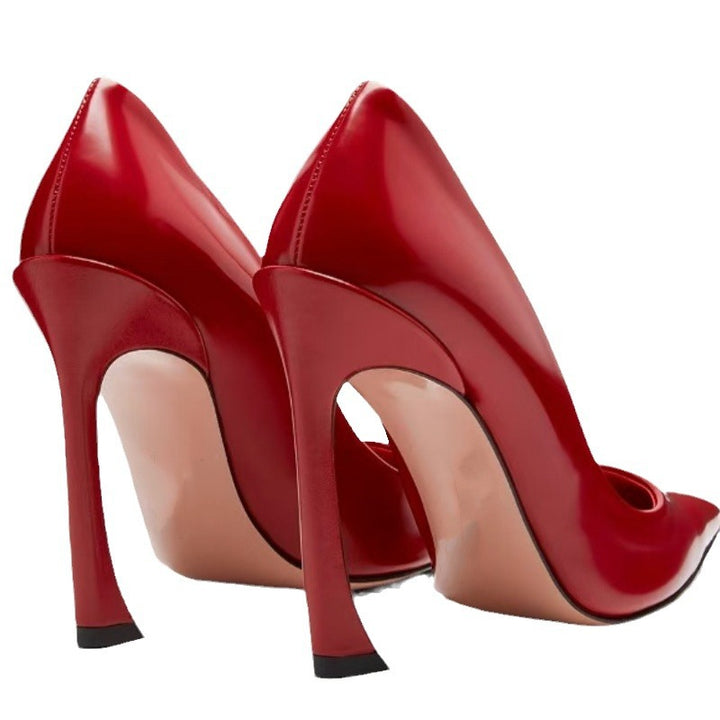 Femme Højglans Spidse Stiletto Pumps Stilla
