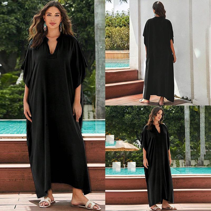 Dame Maxi-kjole med sideslits og elegant silhuet Stilla