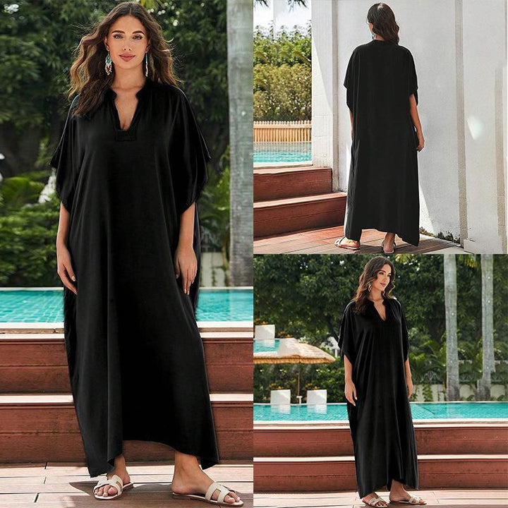 Dame Maxi-kjole med sideslits og elegant silhuet Stilla