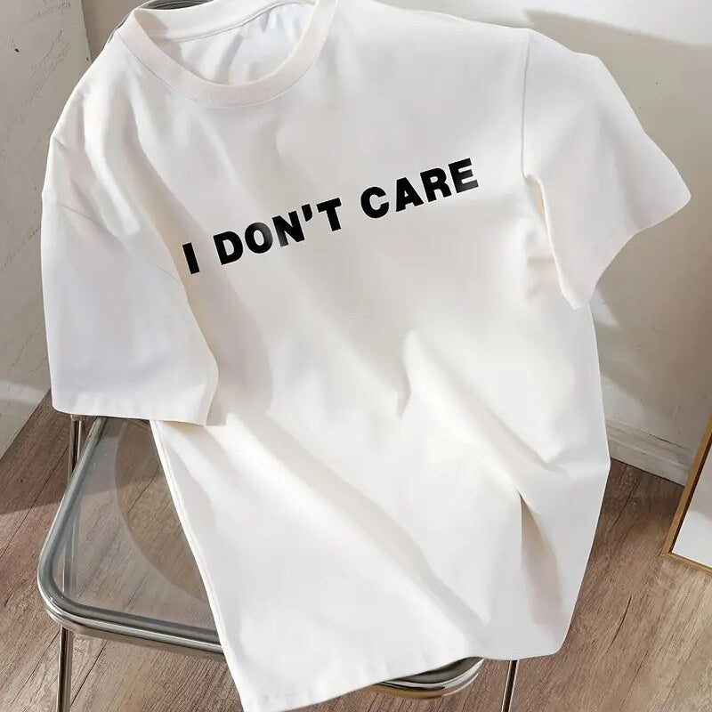 Dame afslappet T-shirt med iøjnefaldende slogan Stilla